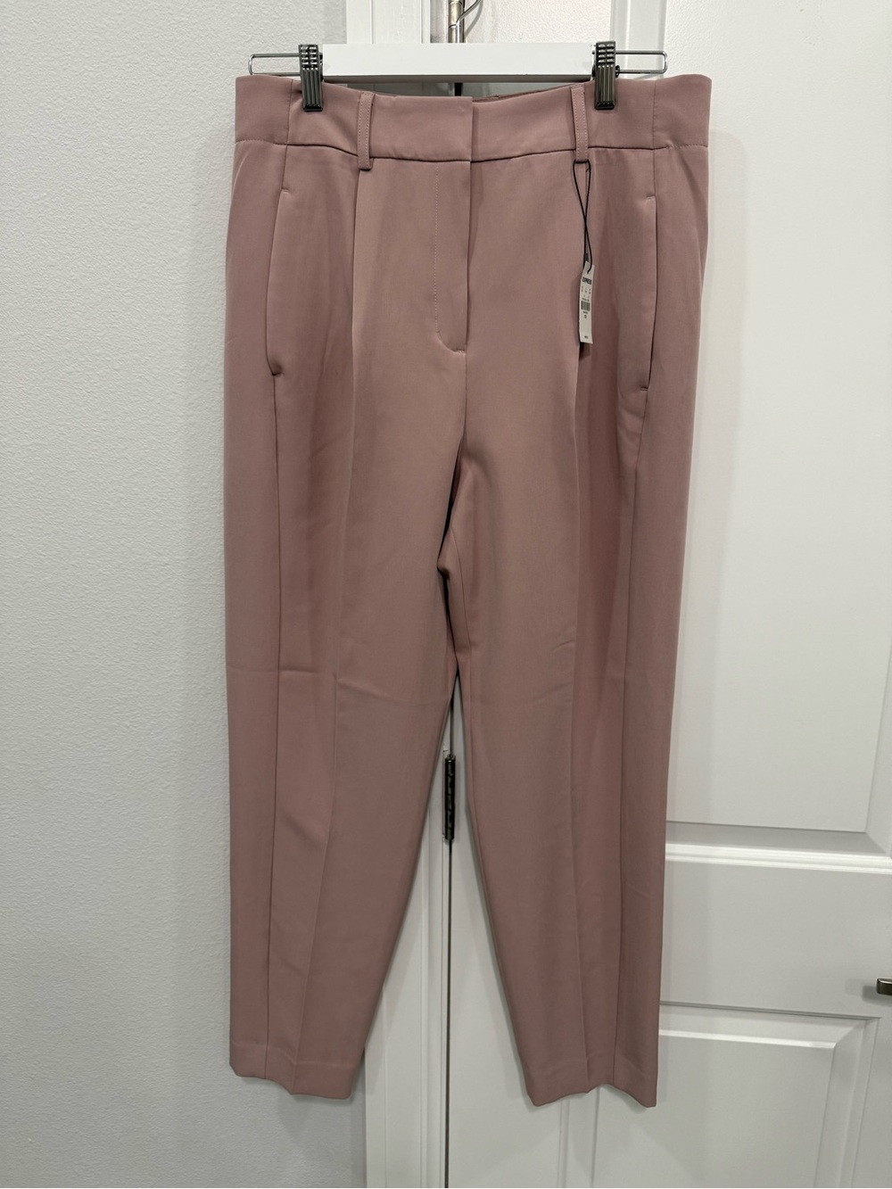 Express Ankle High Rise Pants in Dusty Mauve